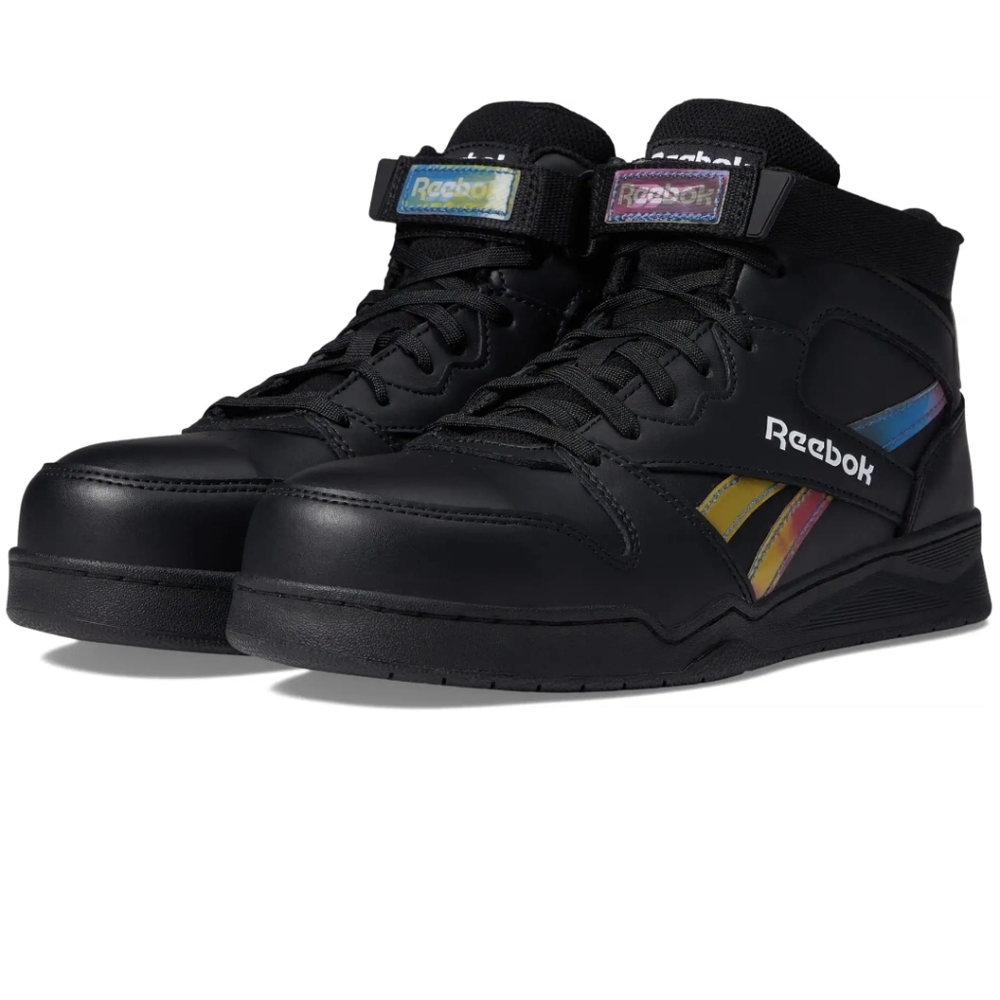 New Reebok BB4500‎ Work EH Comp Toe Slip Resistant Black Size 7.5